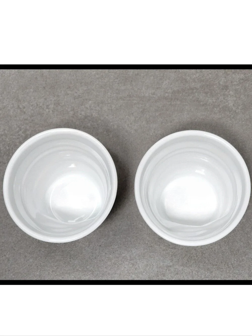 Revol France Crumpled Tumbler Porcelain Solo Style Cappuccino Cups White 2 Set